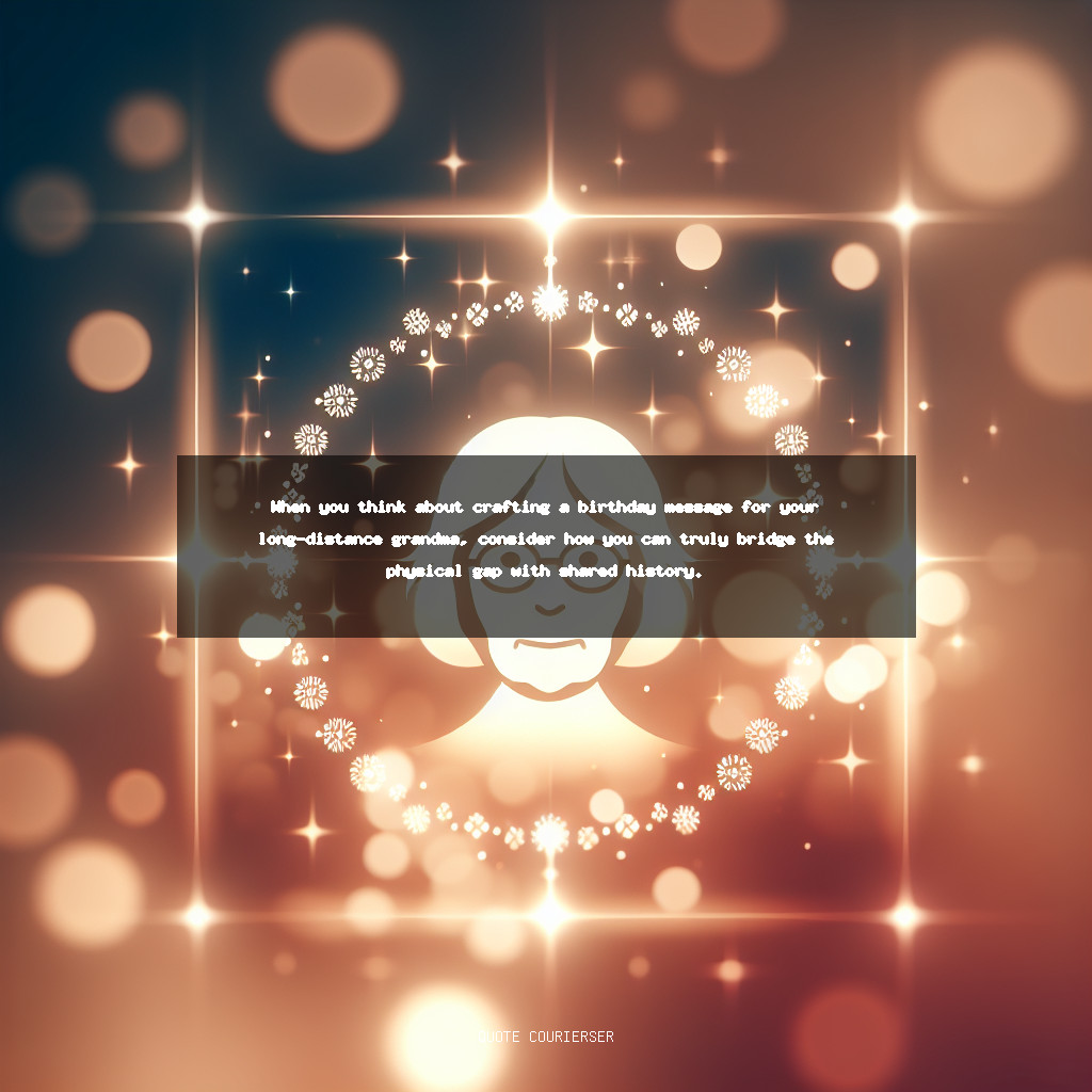 Long-distance Grandma Love Birthday Quotes