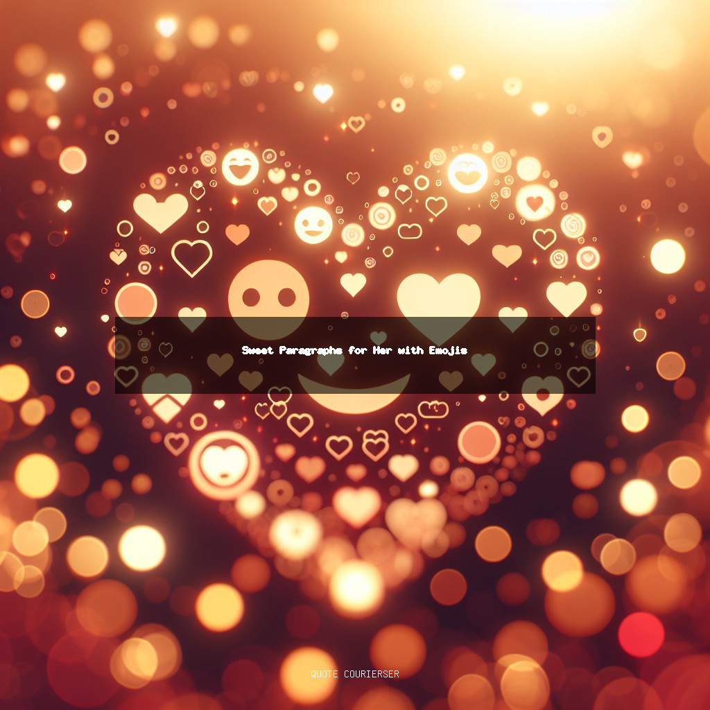 Sweet Paragraphs for Her with Emojis