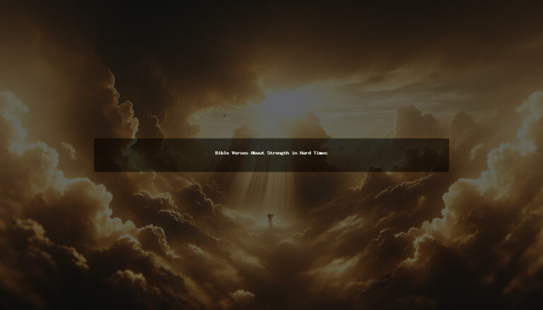 100+ Bible Verses About Strength in Hard Times