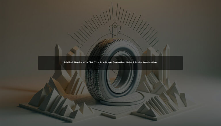 Biblical Meaning of a Flat Tire in a Dream: Stagnation, Delay & Divine Acceleration