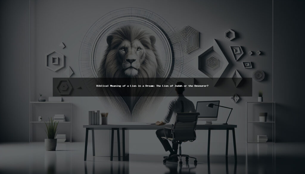Biblical Meaning of a Lion in a Dream: The Lion of Judah or the Devourer?
