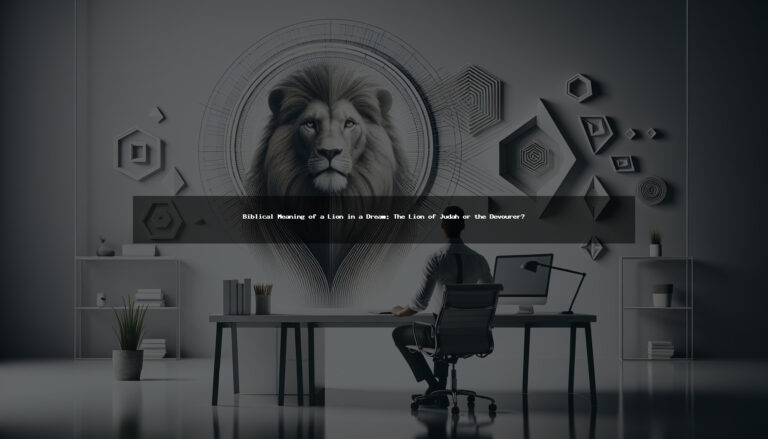 Biblical Meaning of a Lion in a Dream: The Lion of Judah or the Devourer?