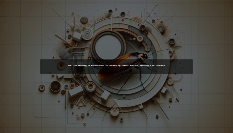 Biblical Meaning of Cockroaches in Dreams: Spiritual Warfare, Warning & Deliverance