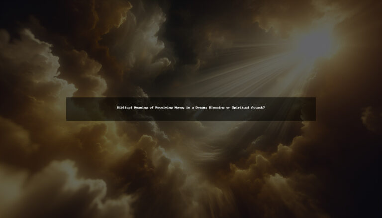 Biblical Meaning of Receiving Money in a Dream: Blessing or Spiritual Attack?