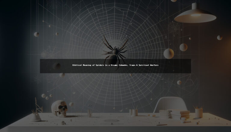 Biblical Meaning of Giant Spiders in a Dream: Cobwebs, Traps & Spiritual Warfare