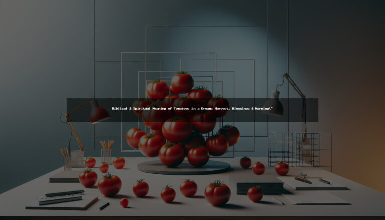 Biblical & Spiritual Meaning of Tomatoes in a Dream: Harvest, Blessings & Warning