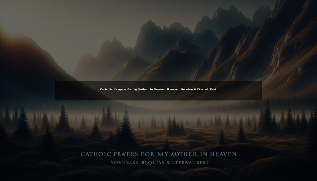 Catholic Prayers for My Mother in Heaven: Novenas, Requiem & Eternal Rest