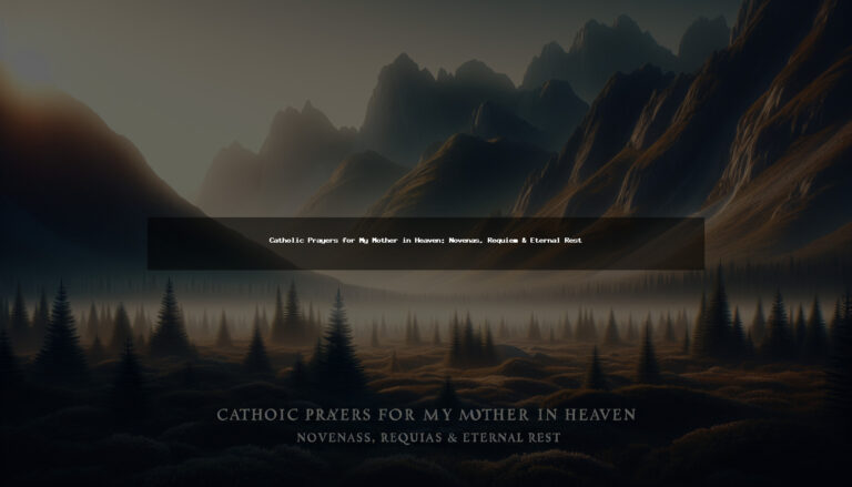 95+ Catholic Prayers for My Mother in Heaven: Novenas, Requiem & Eternal Rest