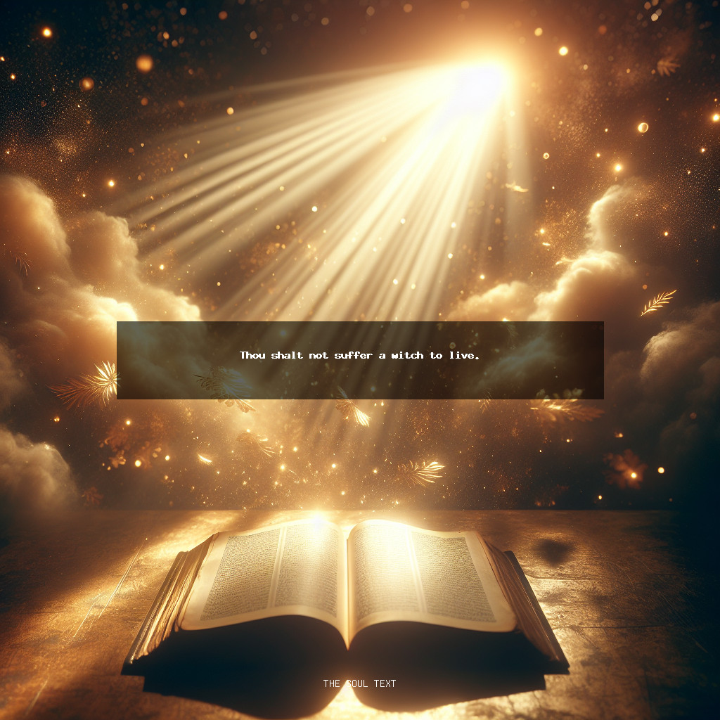 Exodus 22:18 and Other Strong Verses