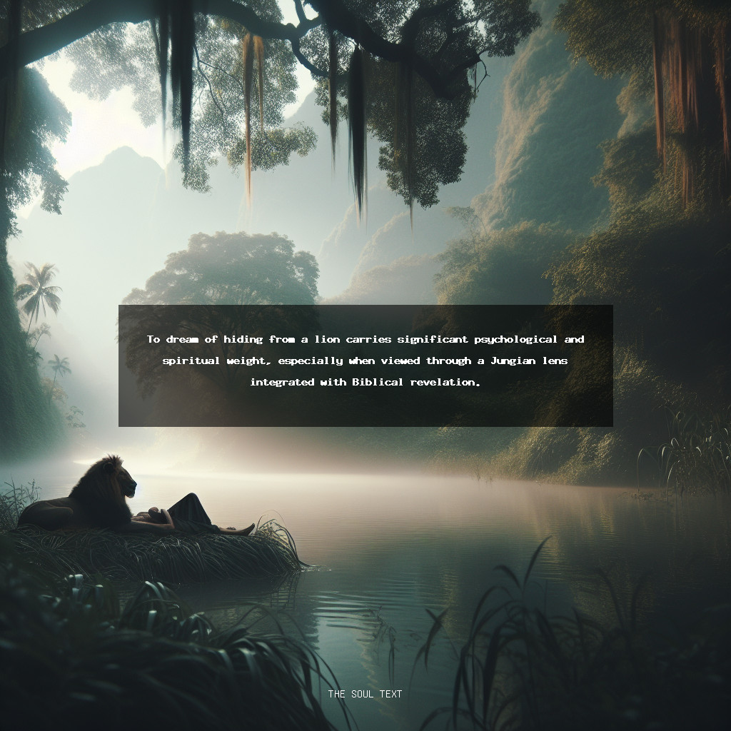 Meaning of Hiding from a Lion in a Dream