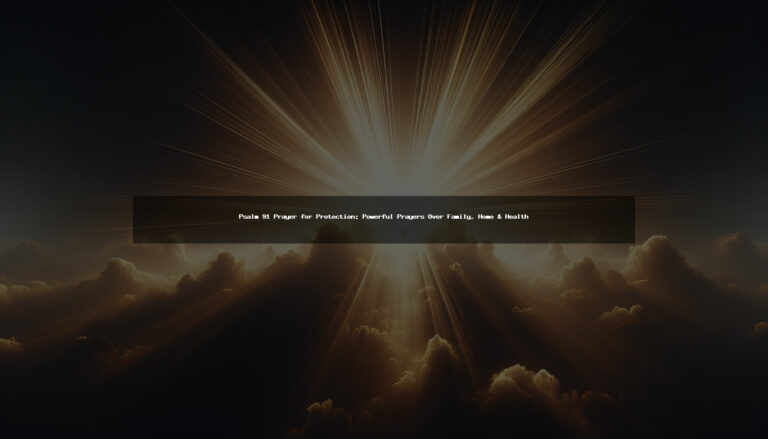 Psalm 91 Prayer for Protection: 161+ Powerful Prayers Over Family, Home & Health