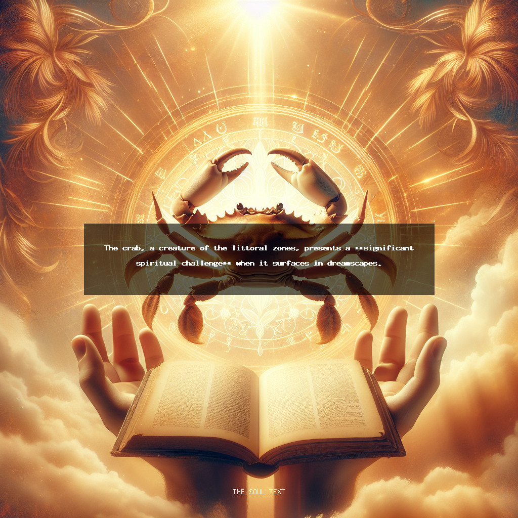 The Spiritual Meaning of a Crab in a Dream