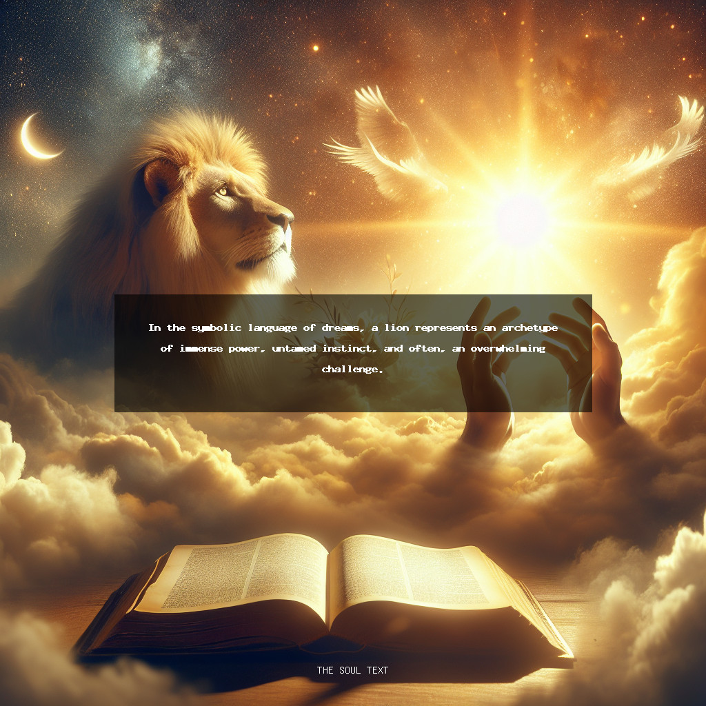 The Spiritual Meaning of Escaping a Lion in a Dream