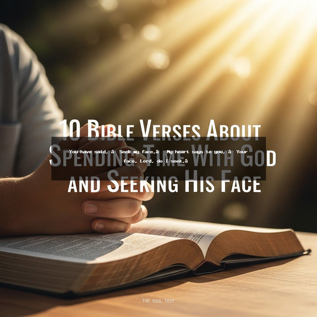 10 Bible Verses About Spending Time with God and Seeking His Face