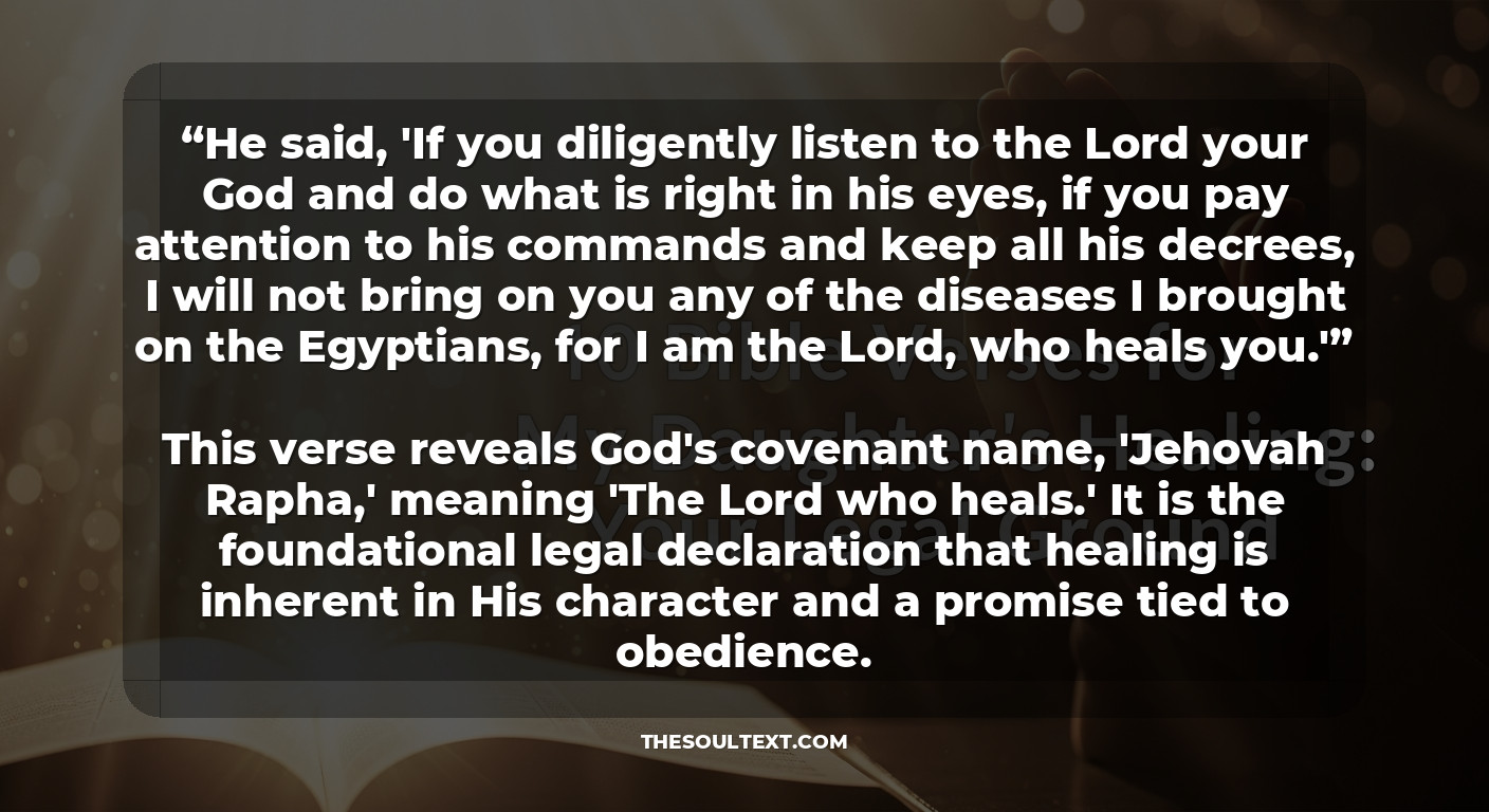 10 Bible Verses for My Daughter’s Healing: Your Legal Ground