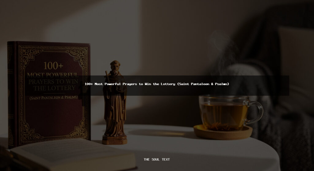 100+ Most Powerful Prayers to Win the Lottery (Saint Pantaleon & Psalms)