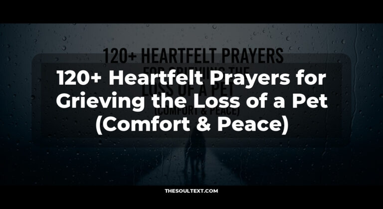 120+ Heartfelt Prayers for Grieving the Loss of a Pet (Comfort & Peace)