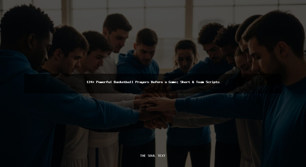 124+ Powerful Basketball Prayers Before a Game: Short & Team Scripts