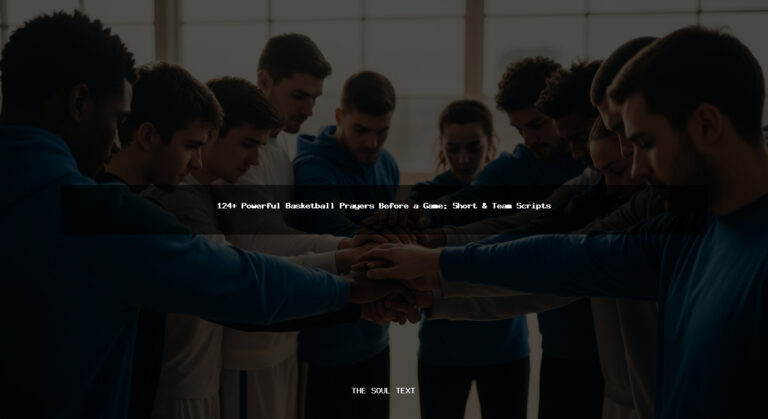 124+ Powerful Basketball Prayers Before a Game: Short & Team Scripts