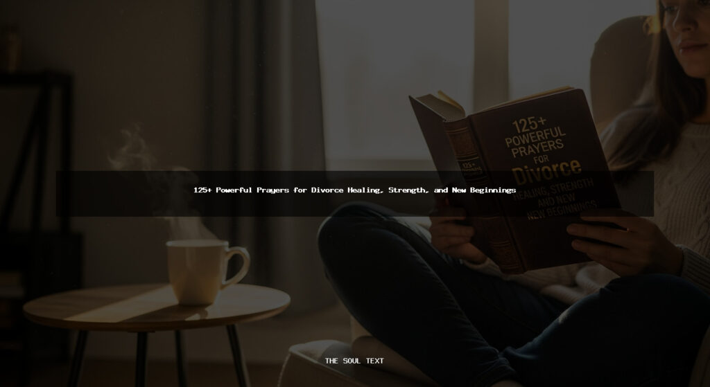 125+ Powerful Prayers for Divorce Healing, Strength, and New Beginnings