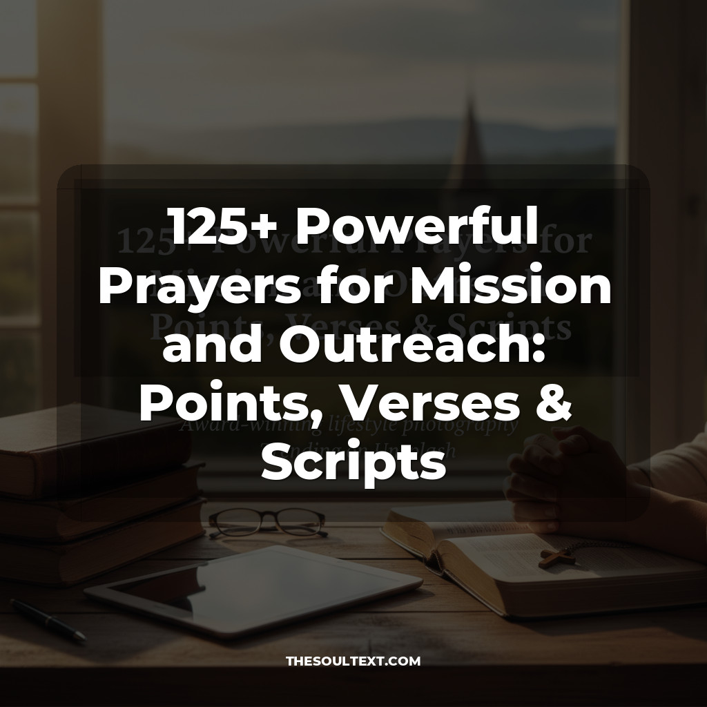 125+ Powerful Prayers for Mission and Outreach: Points, Verses & Scripts