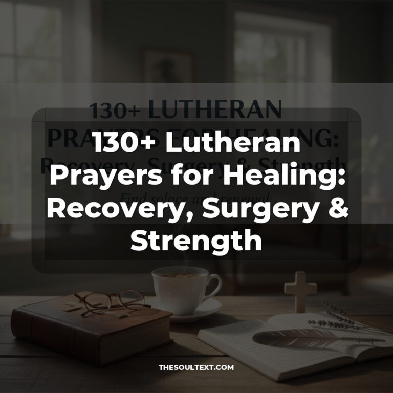 130+ Lutheran Prayers for Healing: Recovery, Surgery & Strength