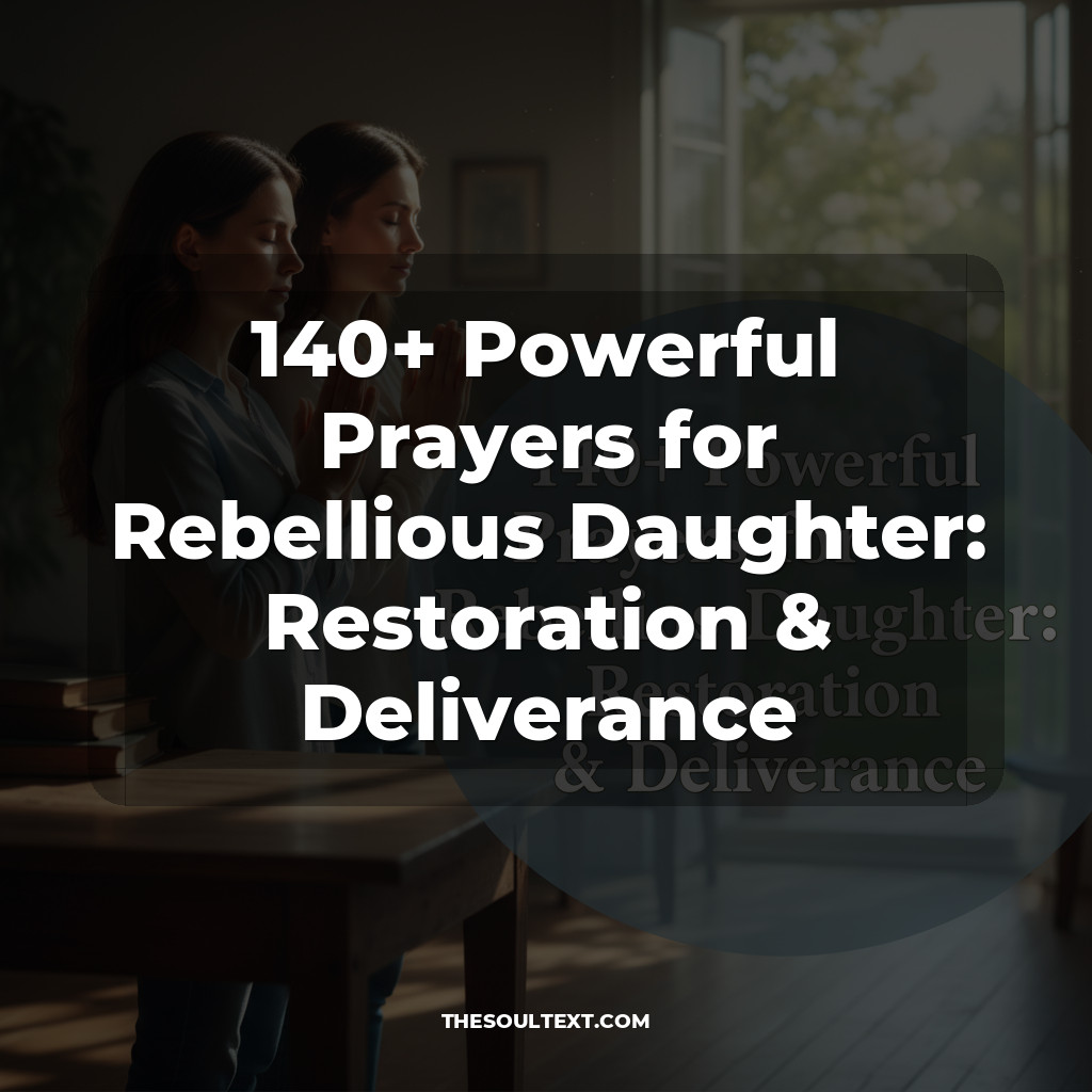 140+ Powerful Prayers for Rebellious Daughter: Restoration & Deliverance