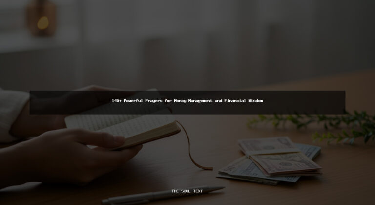 145+ Powerful Prayers for Money Management and Financial Wisdom