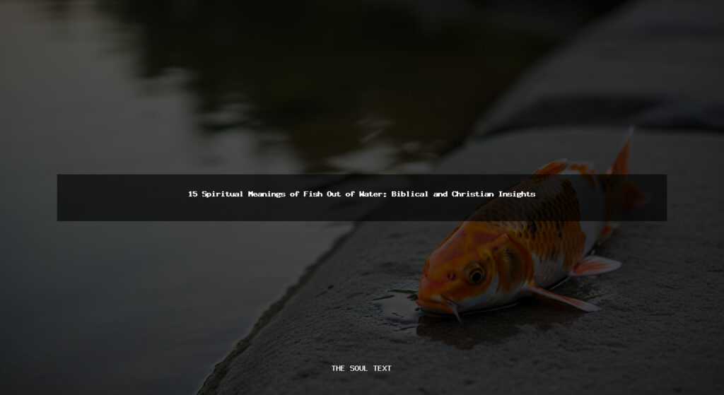 15 Spiritual Meanings of Fish Out of Water: Biblical and Christian Insights