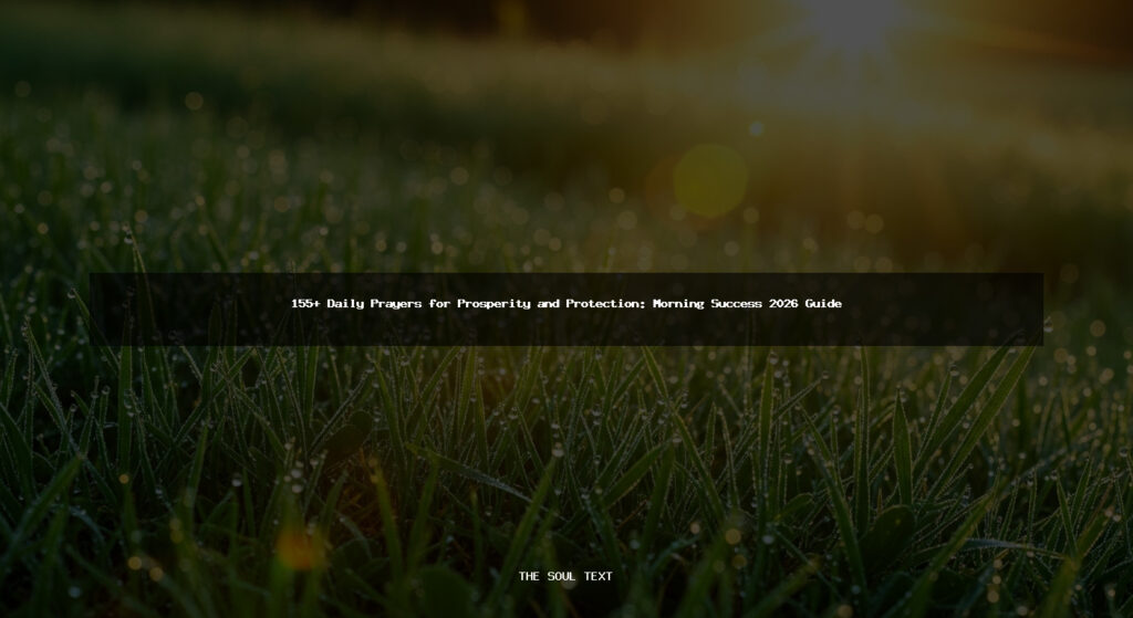 155+ Daily Prayers for Prosperity and Protection: Morning Success 2026 Guide