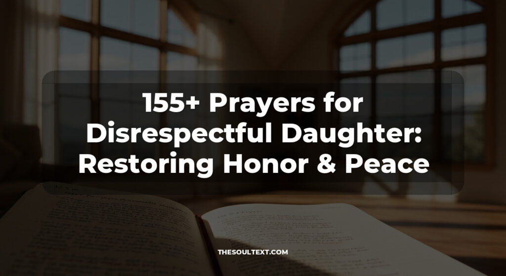 155+ Prayers for Disrespectful Daughter: Restoring Honor & Peace