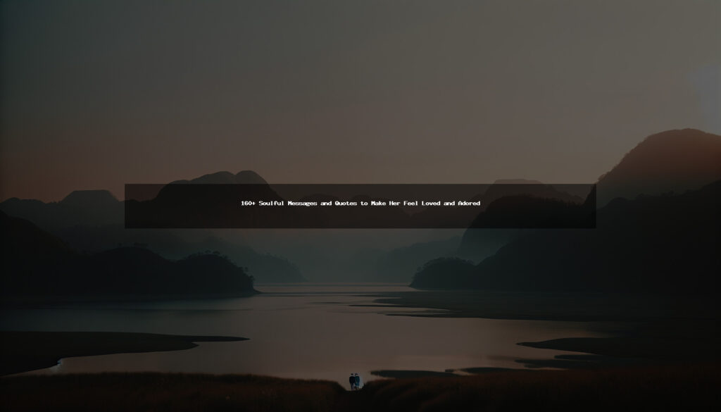 160+ Soulful Messages and Quotes to Make Her Feel Loved and Adored