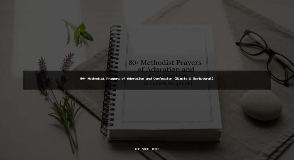 80+ Methodist Prayers of Adoration and Confession (Simple & Scriptural)
