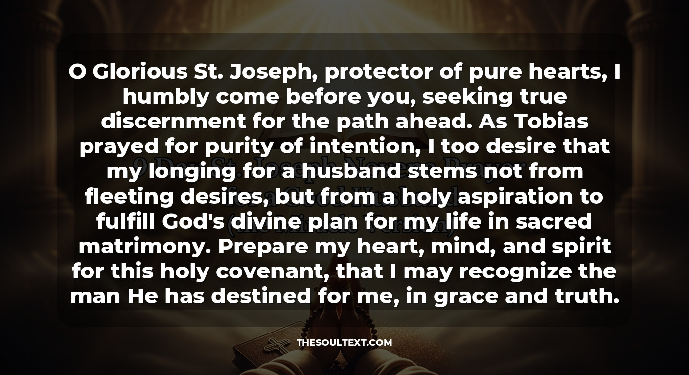 9 Day St. Joseph Novena Prayer for a Good Husband (the Miracle Version)