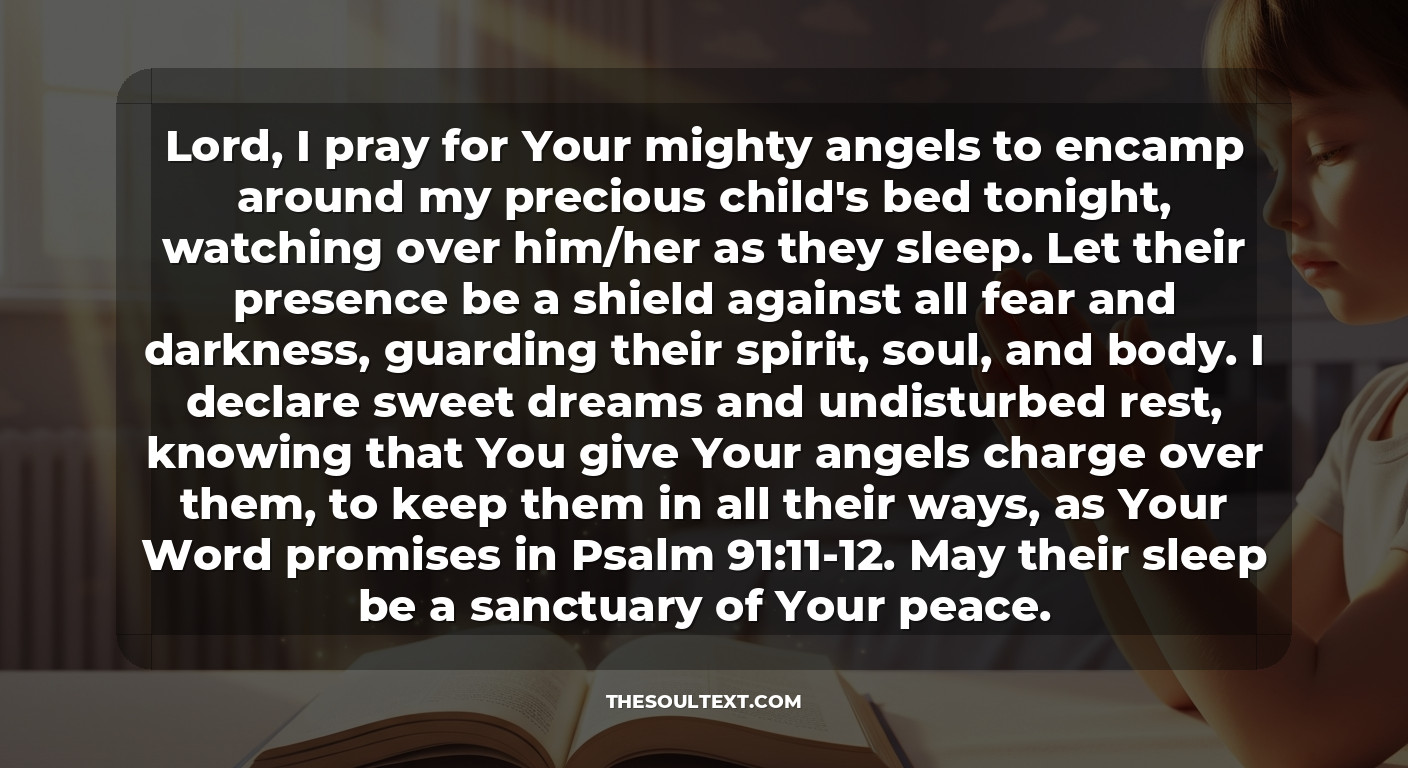 A Child's Bedtime Prayer for Sweet Dreams and Protection