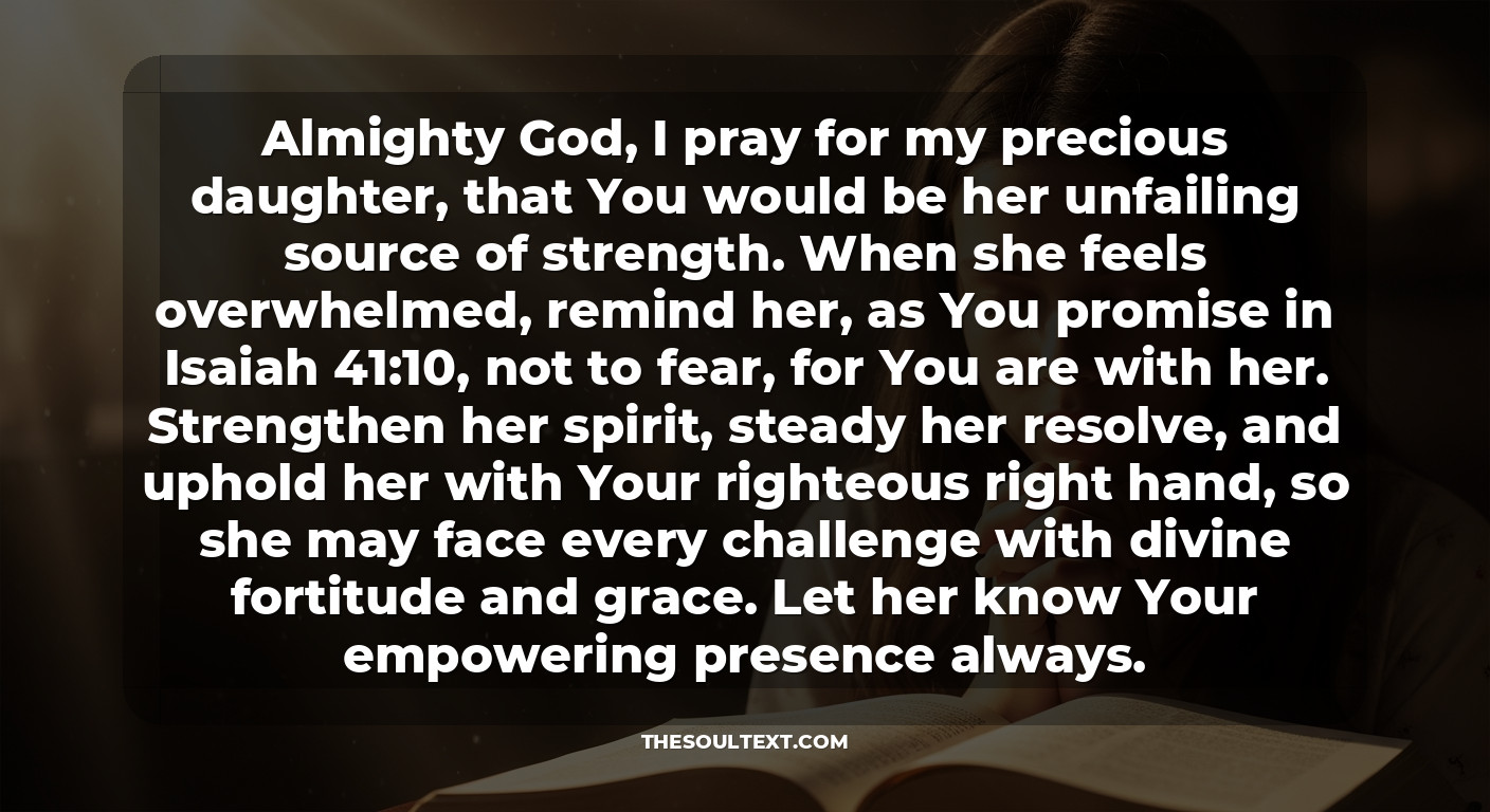 A Daughter’s Prayer for Her Father’s Strength and Peace of Mind