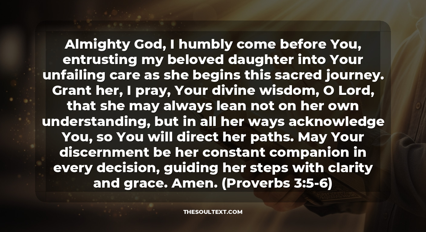 A Father’s Prayer for His Daughter on Her Wedding Day (core Blessing)