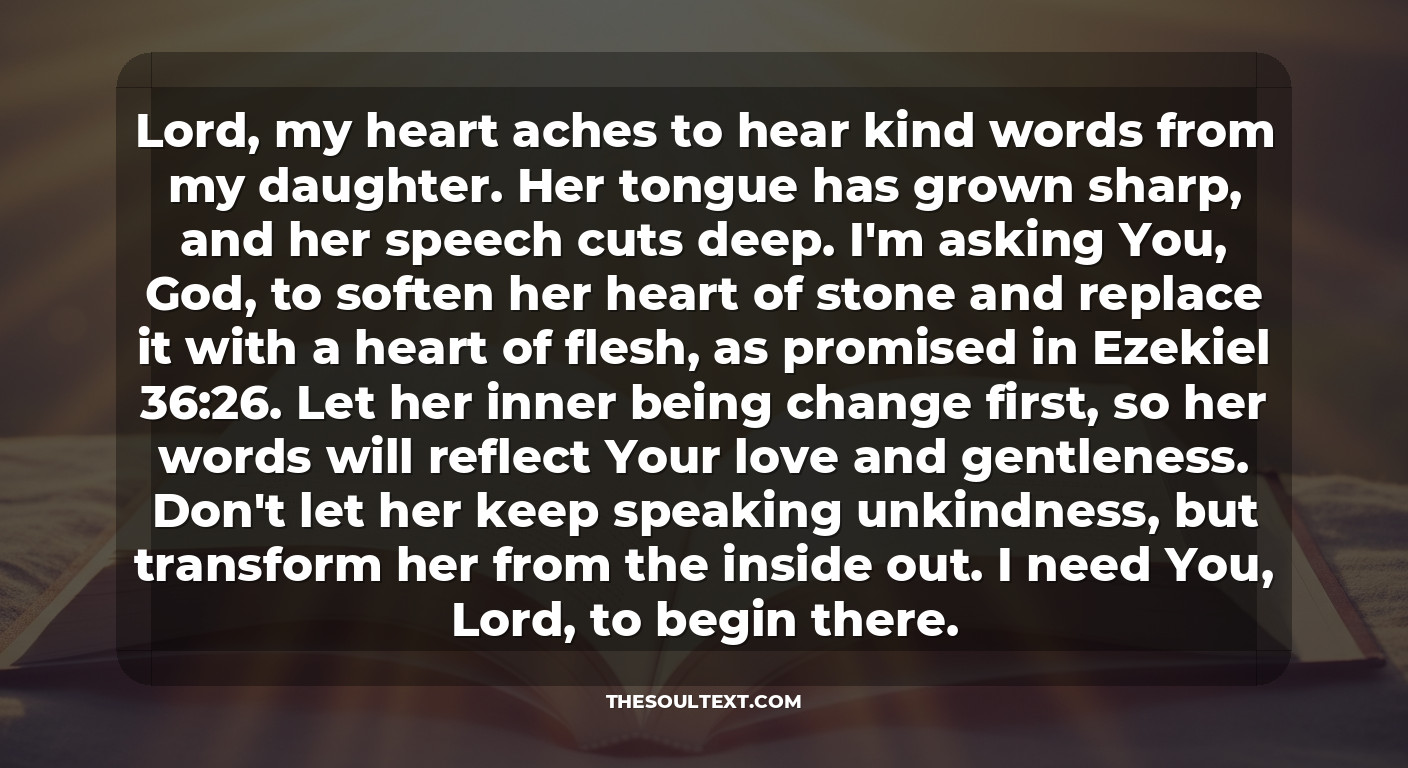 A Mother's Prayer for Taming Her Daughter's Tongue
