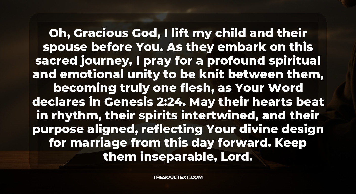 A Powerful Prayer for the New Couple: Unity and Open Heavens