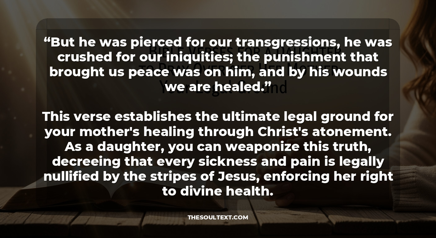 Bible Verses for a Daughter to Pray Over Her Mother: Your Legal Ground