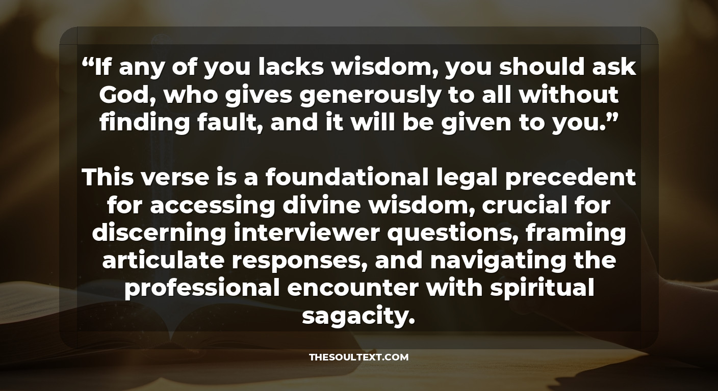 Bible Verses for a Successful Job Interview: the Sword of the Spirit