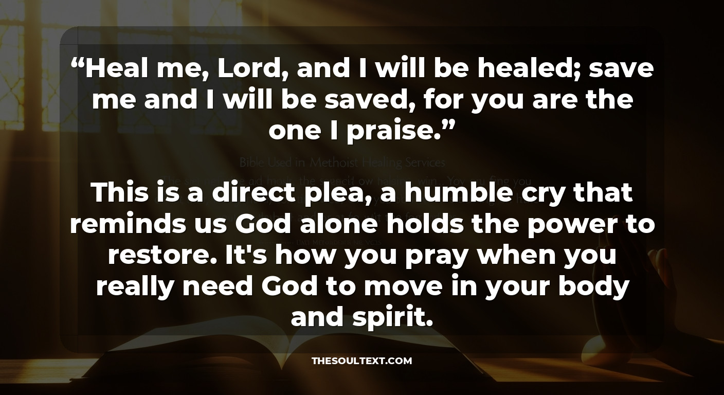 Bible Verses Used in Methodist Healing Services