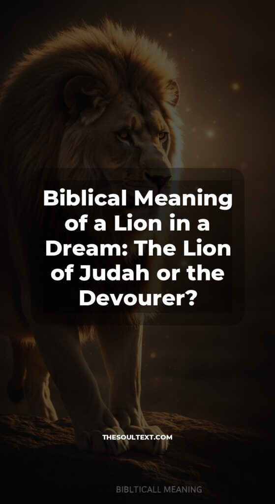 Story: Biblical Meaning of a Lion in a Dream: The Lion of Judah or the Devourer?
