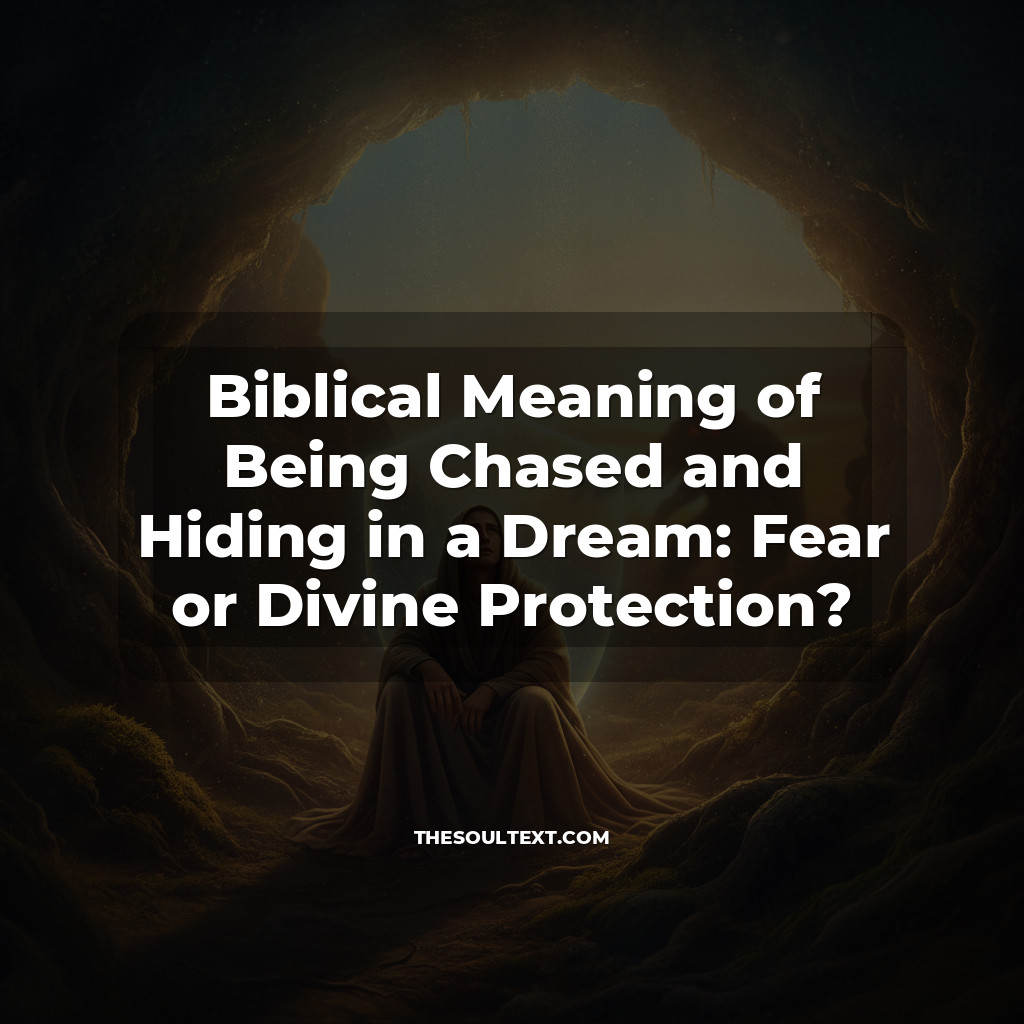 Story: Biblical Meaning of Being Chased and Hiding in a Dream: Fear or Divine Protection?