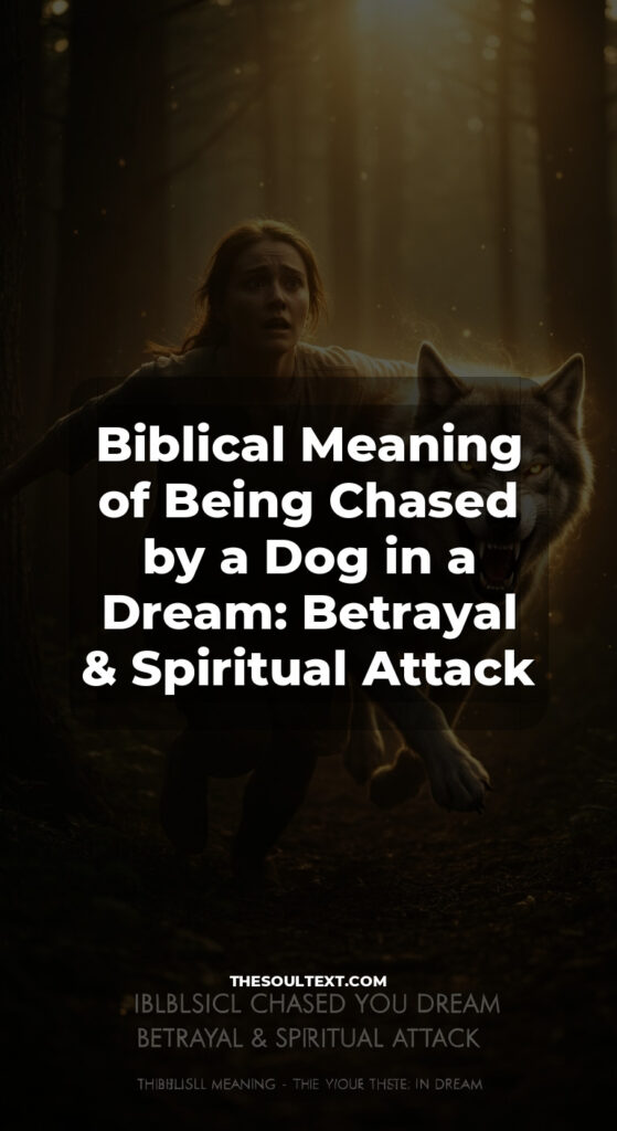 Story: Biblical Meaning of Being Chased by a Dog in a Dream: Betrayal & Spiritual Attack