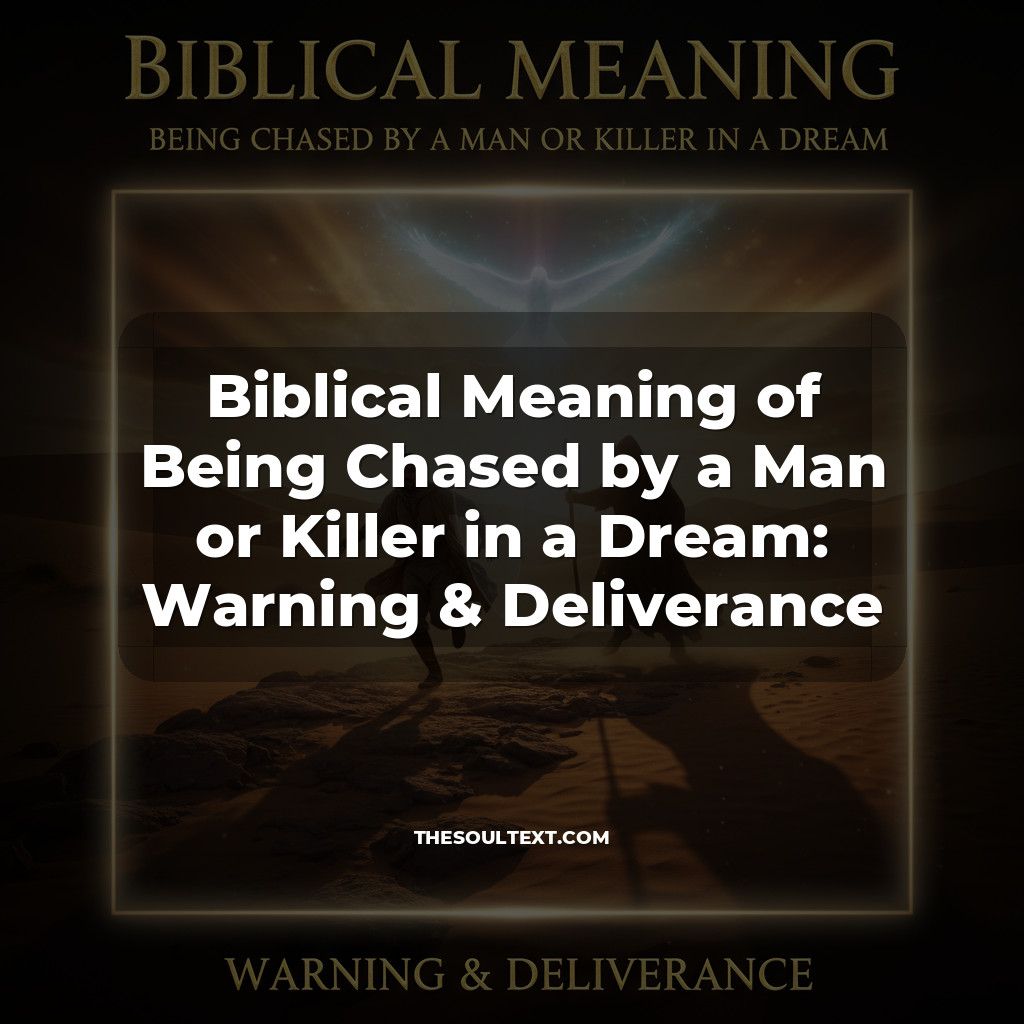 Story: Biblical Meaning of Being Chased by a Man or Killer in a Dream: Warning & Deliverance