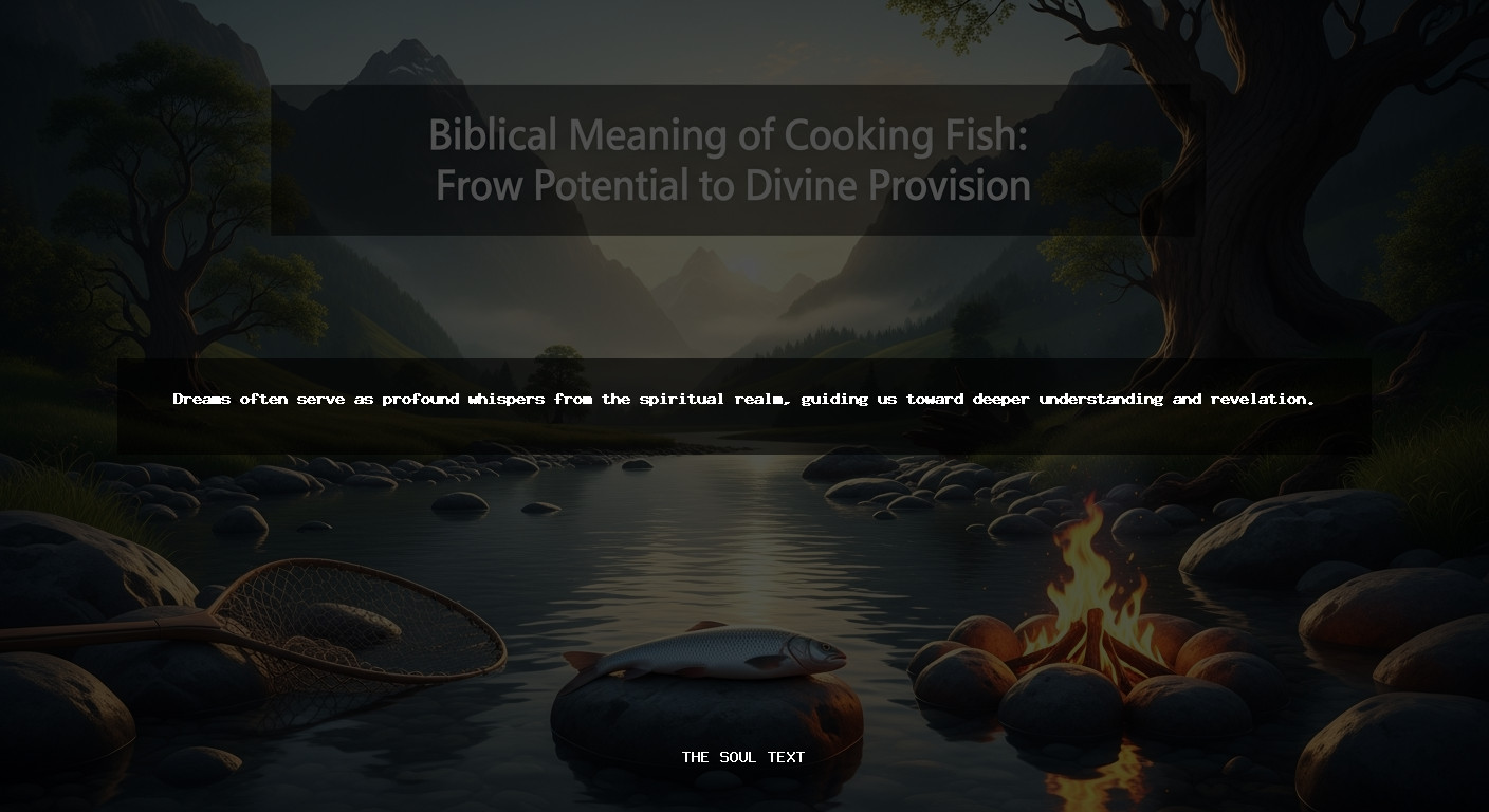 Biblical Meaning of Cooking Fish: from Raw Potential to Divine Provision