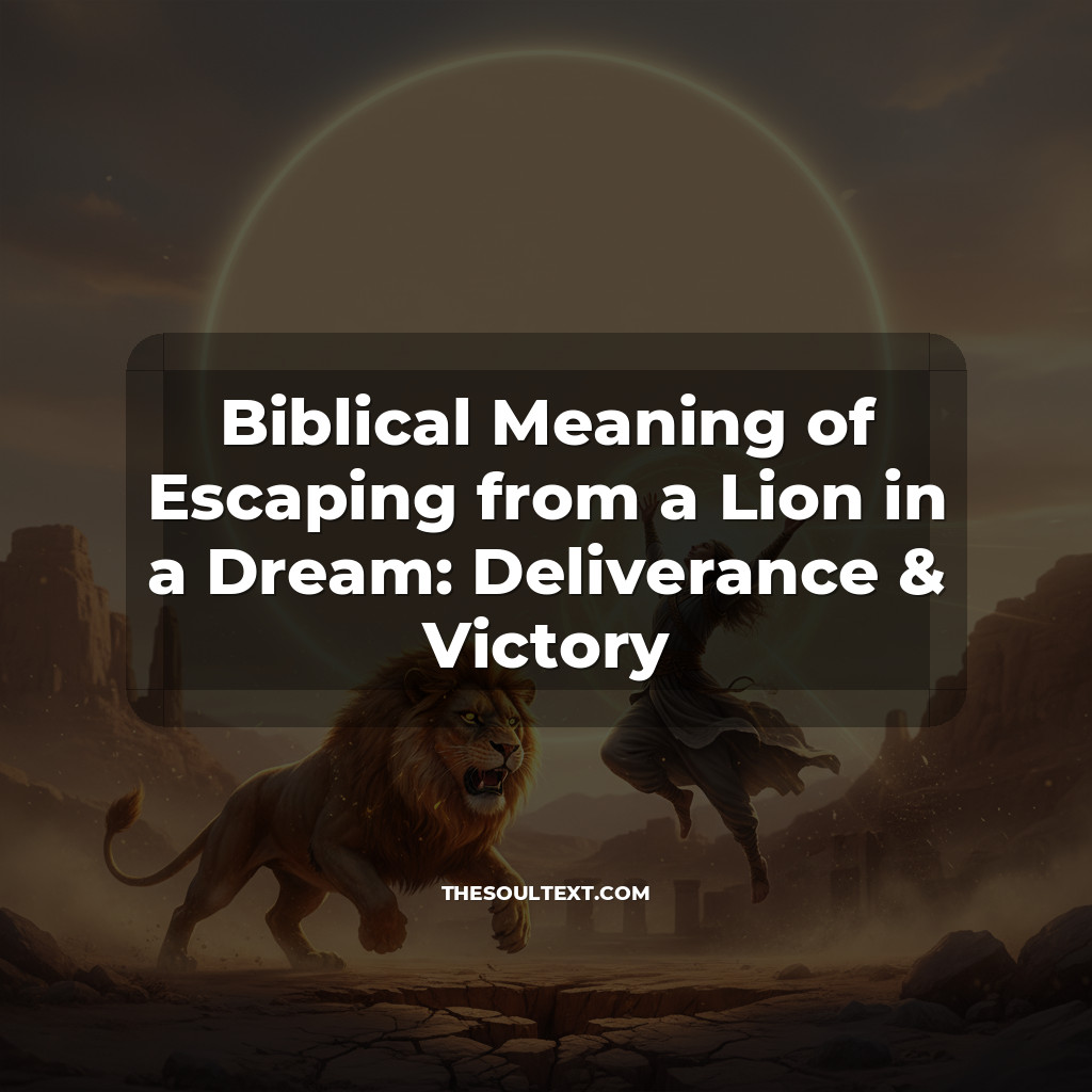 Story: Biblical Meaning of Escaping from a Lion in a Dream: Deliverance & Victory