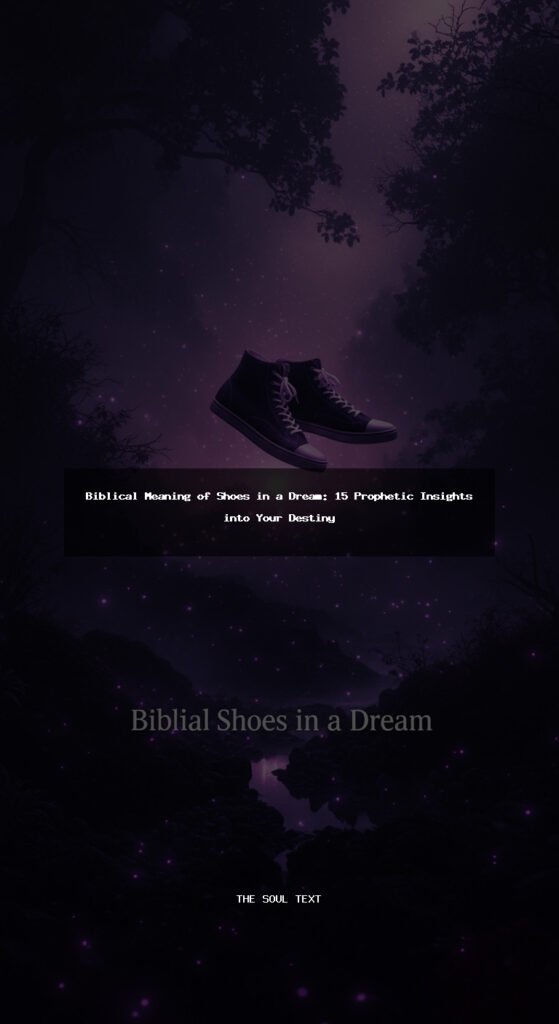 Story: Biblical Meaning of Shoes in a Dream: 15 Prophetic Insights into Your Destiny