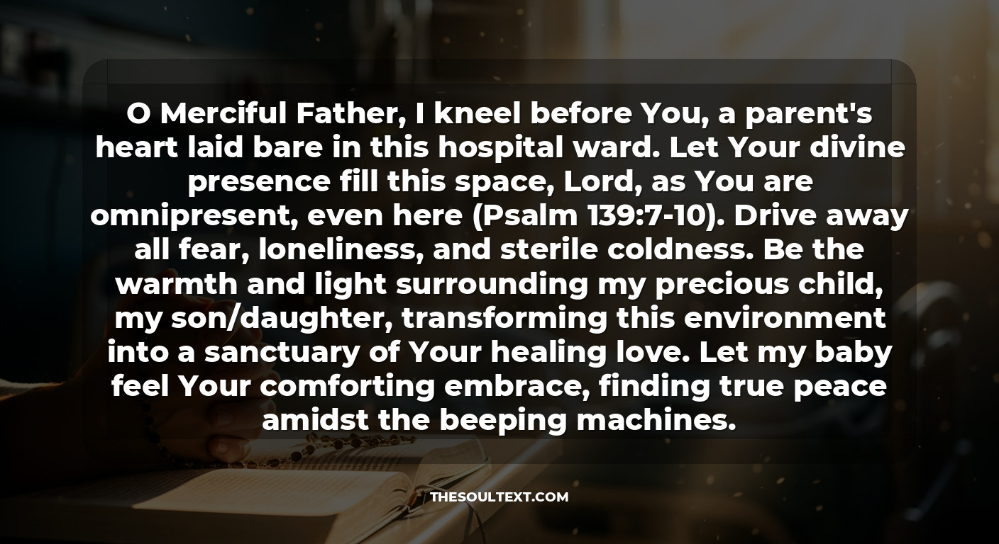 Catholic Prayer for a Sick Child in the Hospital: Peace in the Ward